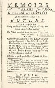 Tapa de Memoirs of the lives and characters of the illustrious family of the Boyles