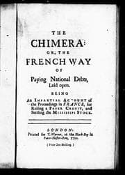 Tapa de The Chimera, or, The French way of paying national debts laid open
