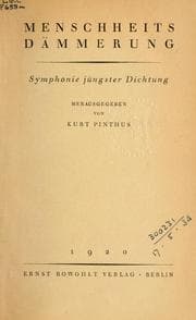 Tapa de Menschheitsdämmerung