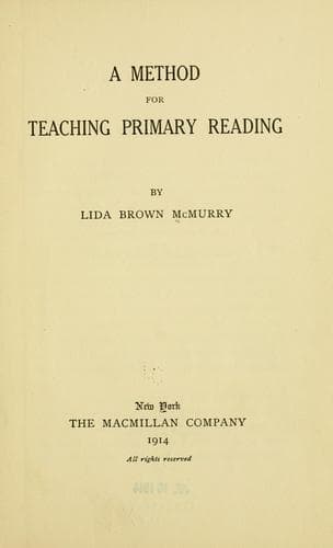 Tapa de method for teaching primary reading