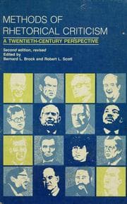 Tapa de Methods of rhetorical criticism