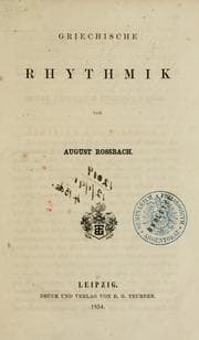 Tapa de Metrik der griechischen Dramatiker und Lyriker
