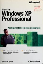 Tapa de Microsoft Windows XP professional administrator's pocket consultant