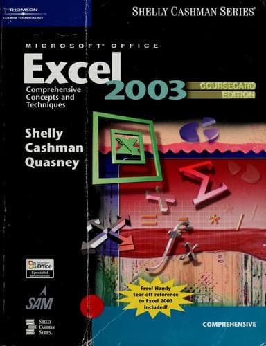 Tapa de Microsoft Office Excel 2003