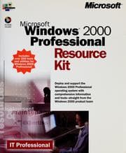 Tapa de Microsoft Windows 2000 Professional resource kit