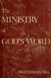 Tapa de The ministry of God's word
