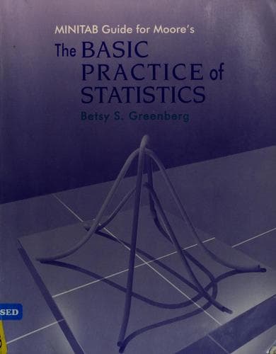 Tapa de Minitab guide for Moore's The basic practice of statistics