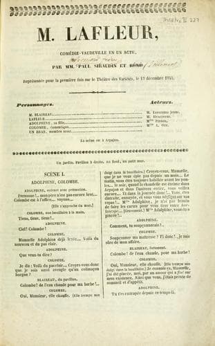 Tapa de M. Lafleur