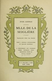 Tapa de Mlle. de la Seiglière