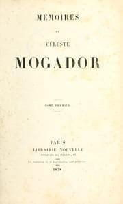 Tapa de Mémoires de Céleste Mogador