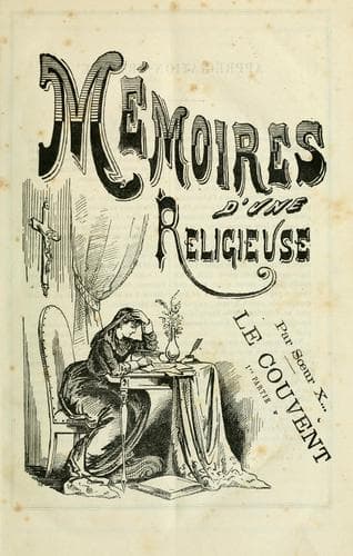 Tapa de Mémoires d'une religieuse