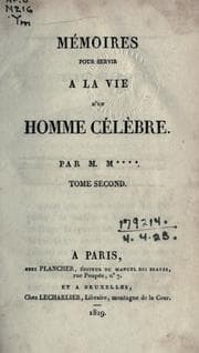 Tapa de Mémoires pour servir à la vie d'un homme célèbre