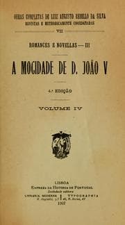 Tapa de A mocidade de D. João V.