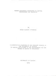 Tapa de Modern accounting approaches to capital maintenance and valuation