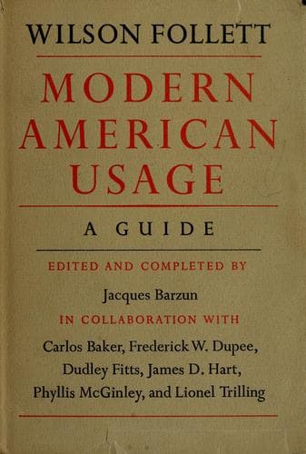Tapa de Modern American usage