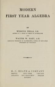 Tapa de Modern first year algebra
