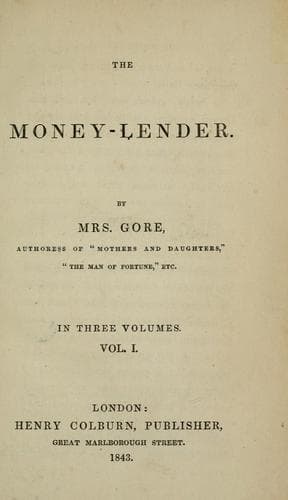 Tapa de The money-lender