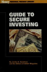 Tapa de Money's guide to secure investing