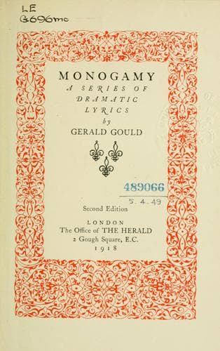 Tapa de Monogamy