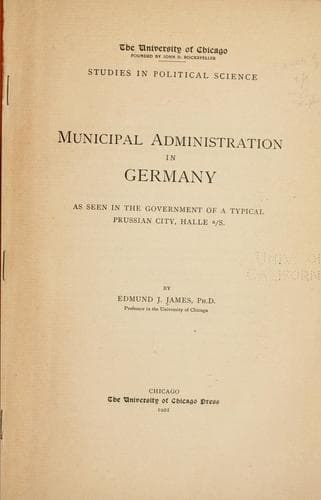 Tapa de Municipal administration in Germany