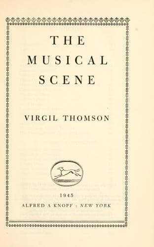 Tapa de The musical scene