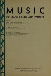 Tapa de Music of many lands and peoples