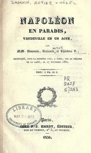 Tapa de Napoléon en paradis