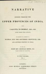 Tapa de Narrative of a journey through the upper provinces of India