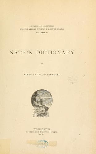 Tapa de Natick dictionary