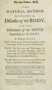 Tapa de The natural method of cureing the diseases of the body, and the disorders of the mind depending on the body