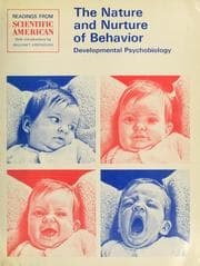 Tapa de The nature and nurture of behavior, developmental psychobiology