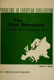 Tapa de The Nazi revolution: Germany's guilt or Germany's fate?