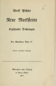 Tapa de Neue Marksteine