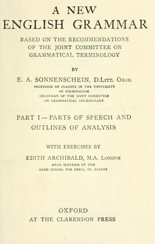 Tapa de A new English grammar