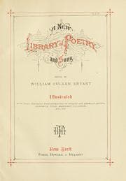 Tapa de A new library of poetry and song