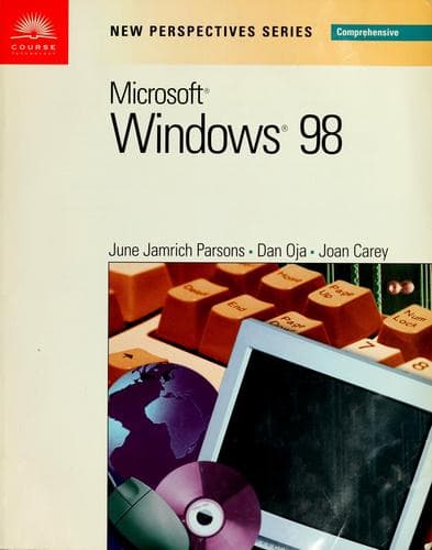 Tapa de New perspectives on Microsoft Windows 98