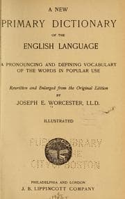 Tapa de A new primary dictionary of the English language ...