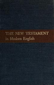 Tapa de The New Testament in modern English.