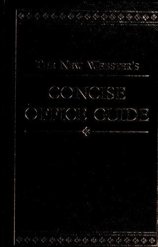 Tapa de The new Webster's concise office guide