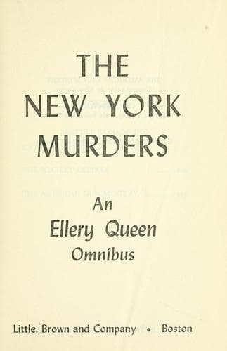 Tapa de The New York murders