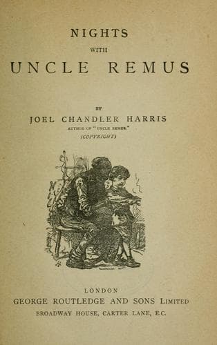Tapa de Nights with Uncle Remus