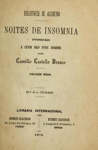 Tapa de Noites de insomnia