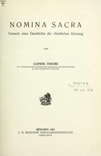 Tapa de Nomina sacra