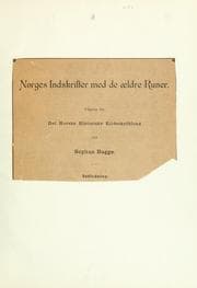 Tapa de Norges indskrifter med de aeldre runer