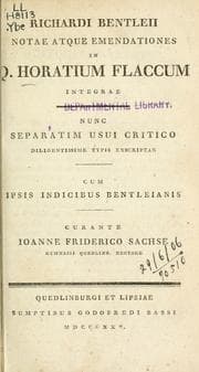 Tapa de Notae atque emendationes in Q. Horatium Flaccum integrae