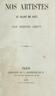 Tapa de Nos artistes au salon de 1857