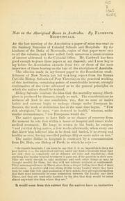 Tapa de Note on the aboriginal races of Australia