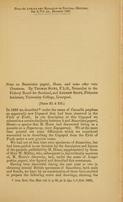 Tapa de Notes on Sunaristes paguri Hesse, and some other rare Crustacea