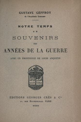 Tapa de Notre temps