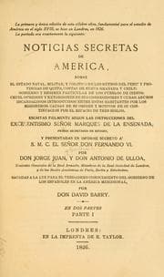 Tapa de Noticias secretas de América (siglo XVIII)